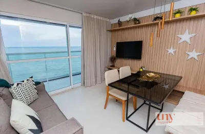 Apartamento beira mar, pé na areia com 2 quartos no bairro jardim oceania