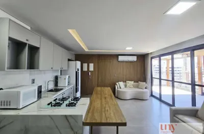 Cobertura mobiliada com 2 quartos próxima do mar no jardim oceania