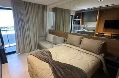 Flat todo mobiliado com varanda na beira mar do jardim oceania - beach haus