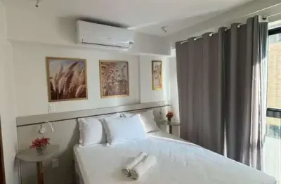 Flat novo todo mobiliado na beira mar do jardim oceania