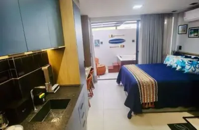 Flat mobiliado com jacuzzi no empreendimento get by side, a poucos metros do mar no jardim oceania