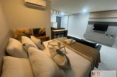 Apartamento todo mobiliado com 42 m² e 1 quarto em prédio seminovo próximo da praia no cabo branco