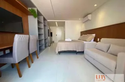 Flat todo mobiliado com 32 m² e vista para o mar na beira mar da praia do cabo branco