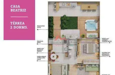 Casa com 2 dormitórios à venda, 44 m² por r$ 267.000,00 - bairro pacaembu - americana/sp