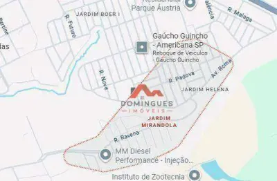 Terreno à venda, 162 m² por r$ 160.000 - jardim mirandola - americana/sp