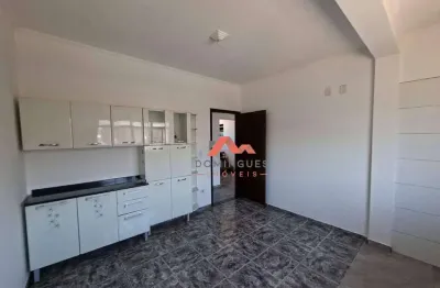 Casa sobreloja com 2 dormitórios para alugar, 60 m² por r$ 1.840/mês - santa cruz - americana/sp