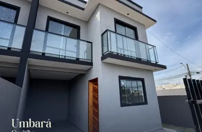 Sobrado à venda 3 dormitórios no umbará, excelente localização, com amplo espaço de quintal.