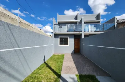 Realize seu sonho! sobrado com 3 quartos e suíte no ganchinho financiamento, facilitado pelo minha casa minha vida!