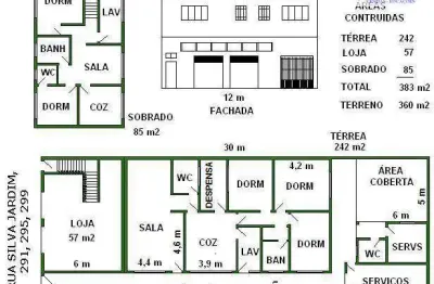 Casa comercial à venda, centro, são bernardo do campo.