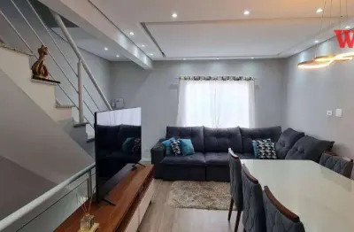 Sobrado à venda, 123 m² por r$ 560.000,00 - parque novo oratório - santo andré/sp