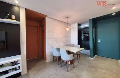 Apartamento com 2 dormitórios à venda, 52 m²  - vila scarpelli - santo andré/sp
