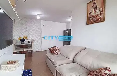 Apartamento 58m² 2 dormitórios com suíte, 1 vaga com varanda e depósito.