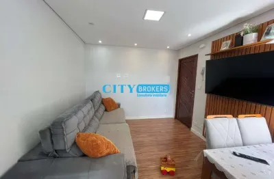 Apartamento 52m² com 2 quartos, sala, cozinha, banheiro, lavanderia e 1 vaga de garagem
