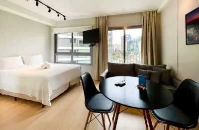 Studio 27m², com 1 quarto, para locação na vila nova conceição, são paulo
