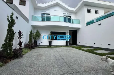 Maravilhoso sobrado 270m² de alto padrão com conceito aberto. são 4 suítes 2 vagas jardim city guarulhos