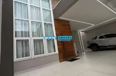 Casa térrea de luxo porteira fechada com piscina - 250m², 3 dormitórios com suíte master, 3 vagas de garagem