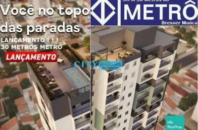 Lançamento apartamento 2 dormitórios com varanda à 30 metros do metrô bresser