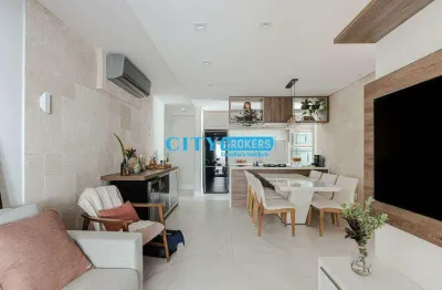 Apartamento à venda de 111m² com 2 quartos sendo 1 suíte, 2 vagas, mobiliado - água branca/sp