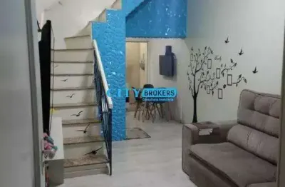 Sobrado á venda em condômino fechado com 2 dormitórios no bairro cangaiba zona leste