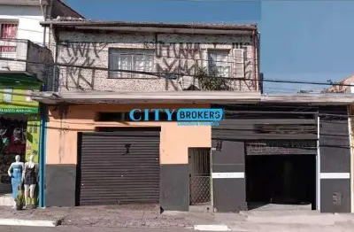 Sobrado comercial á venda com 3 salões e 2 casas, terreno ideal para incorporadoras