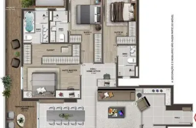 Apartamento à venda no estreito, florianópolis: 2 dorms, 1 suíte, 114m², por r$1.319.000. confira!
