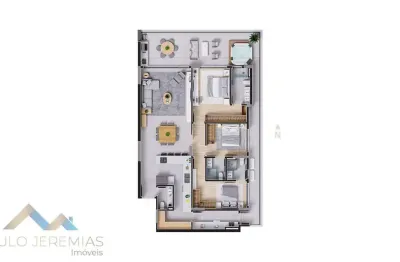 Apartamento à venda no centro de florianópolis, 3 suítes, 183m²