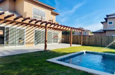 Casa de condomínio à venda no forno, 4 suítes com piscina privativa .