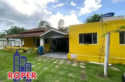 Linda chácara de 3.000 m²/ casa sede/ piscina/ lagos e espaço gourmet à venda em santa isabel