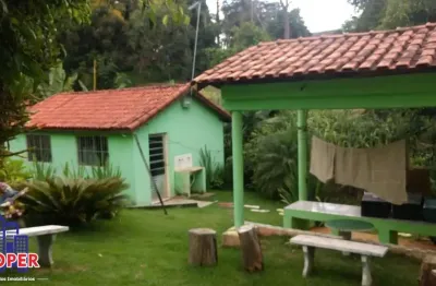 Excelente chácara com escritura de 1.500 m²/ casa sede/piscina/espaço gourmet à venda em santa isabel