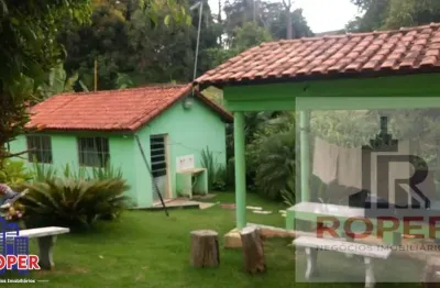 Excelente chácara com escritura de 1.500 m²/ casa sede/piscina/espaço gourmet à venda em santa isabel