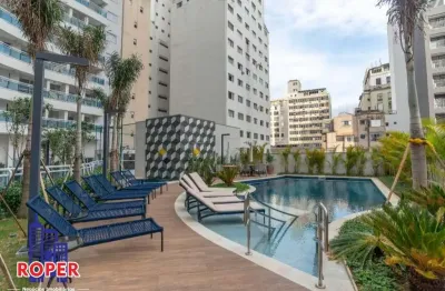 Lindo apartamento mobiliado de 48 m²/1 dormitório/1 vaga à venda no condomínio helbor urban resort na republica, são paulo