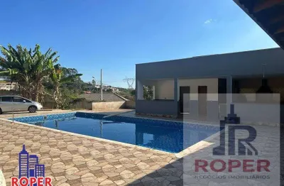 Excelente chácara de 1.250 m²/casa/espaço gourmet/piscina à venda no condomínio miranteda mantiqueira em mairiporã