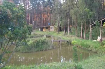 Excelente chácara com escritura de 12.000 m²/casa sede/ lago à venda em mogi das cruzes
