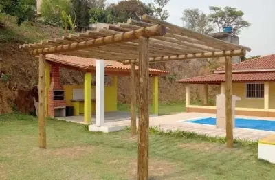 Excelente chácara de 1000 m²/casa sede/ área gourmet/piscina à venda em nazare paulista