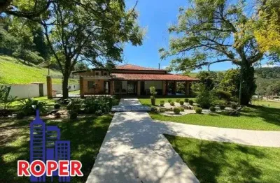 Lindo sitio de alto padrão com 125.805 m²/casa sede/lago/ restaurante à venda em santa isabel