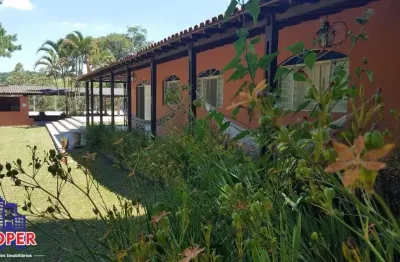 Excelente sitio com 51.000 m²/casa sede/piscina/espaço gourmet à venda em santa isabel