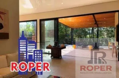 Linda casa mobiliada de alto padrão com 455 m²/casa sede/piscina/espaço gourmet a venda/locação em condominio fechado estância parque atibaia