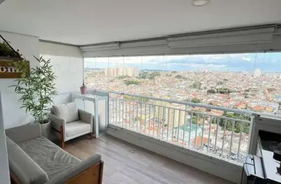Lindo apartamento de 65 m²/2 dorms/2 vagas/ varanda  à venda na vila ema