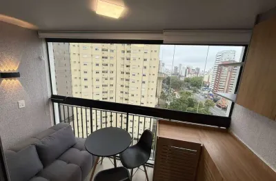 Lindo studio mobiliado com 28 m²/varanda para alugar na vila mariana