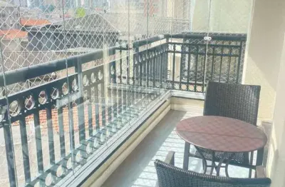 Studio mobiliado com 40 m²/1 dorm/1 vaga/varanda à venda/locação no tatuapé