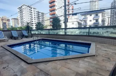 Apartamento com piscina e 2 quartos em praia grande.