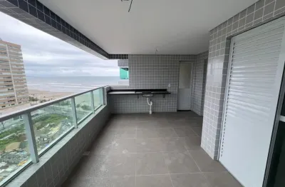 Apartamento frente mar com piscina em praia grande.