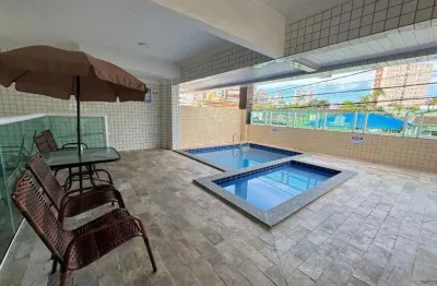 Apartamento com 2 quartos e piscina em praia grande.