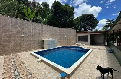 Chácara com 3 quartos, área gourmet e piscina em peruíbe - r$ 450.000,00.