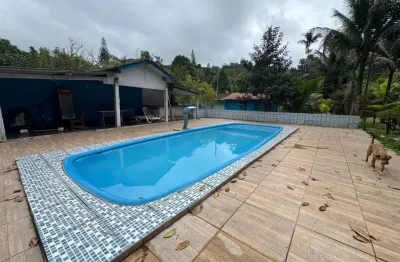 Chácara com 5 quartos, piscina e área gourmet em peruíbe - r$ 750.000,00.