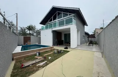 Casa frente mar com 3 quartos e piscina em itanhaém - r$ 850.000,00.