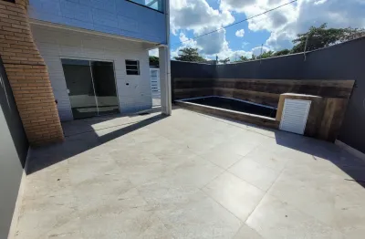 Casa frente mar com 2 quartos e piscina em itanhaém - r$ 360.000,00.