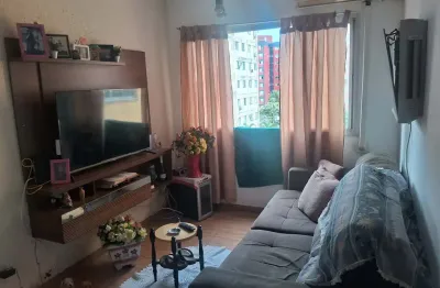 Apartamento com 2 quartos e vaga em garagem, bairro saboó, em santos/sp