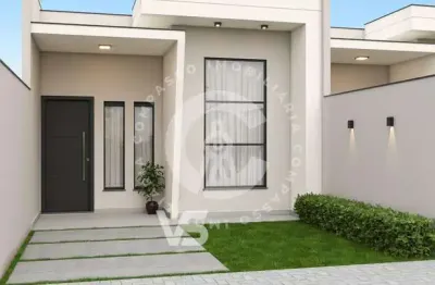 Casa nova à venda com 2 quartos moderna, conjunto c, foz do iguacu - pr