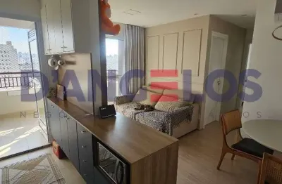 Apartamento à venda na mooca, são paulo-sp: 2 quartos, 1 suíte, 1 sala, 2 banheiros, 1 vaga, 54m² - mobiliado e lindo!